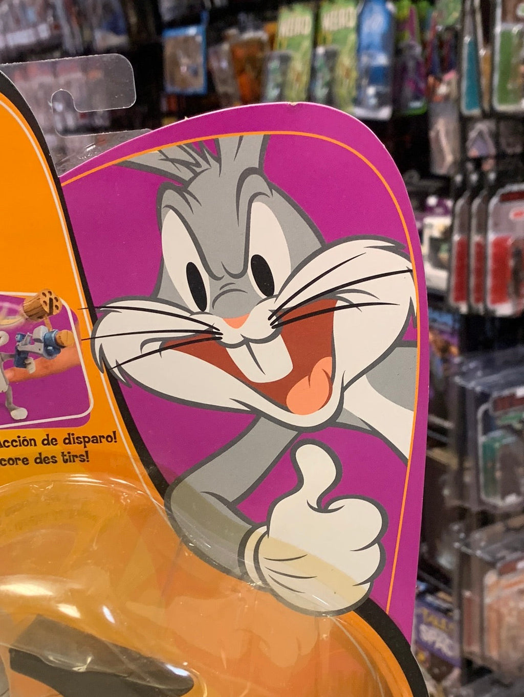 Shootin Action Bugs Bunny(Vintage Looney Tunes, Mattel) SEALEDn product image 3, provided for visual reference and product