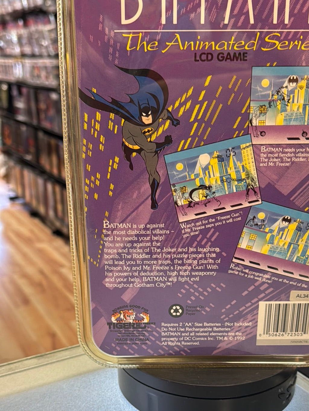 Electronic Animated Series Batman (Vintage Hand Held Game, Tiger) SEALED product image 11, provided for visual reference and