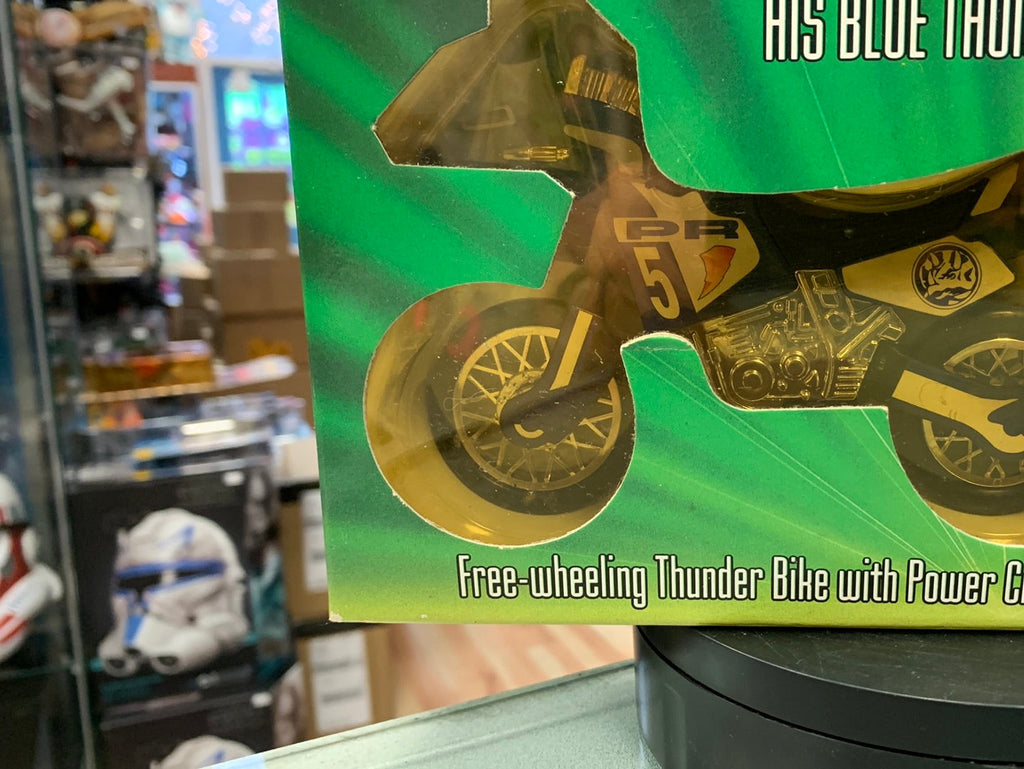 Black Ranger with Thunder Bike (Vintage MMPR Power Rangers, Bandai) product image 5, provided for visual reference and