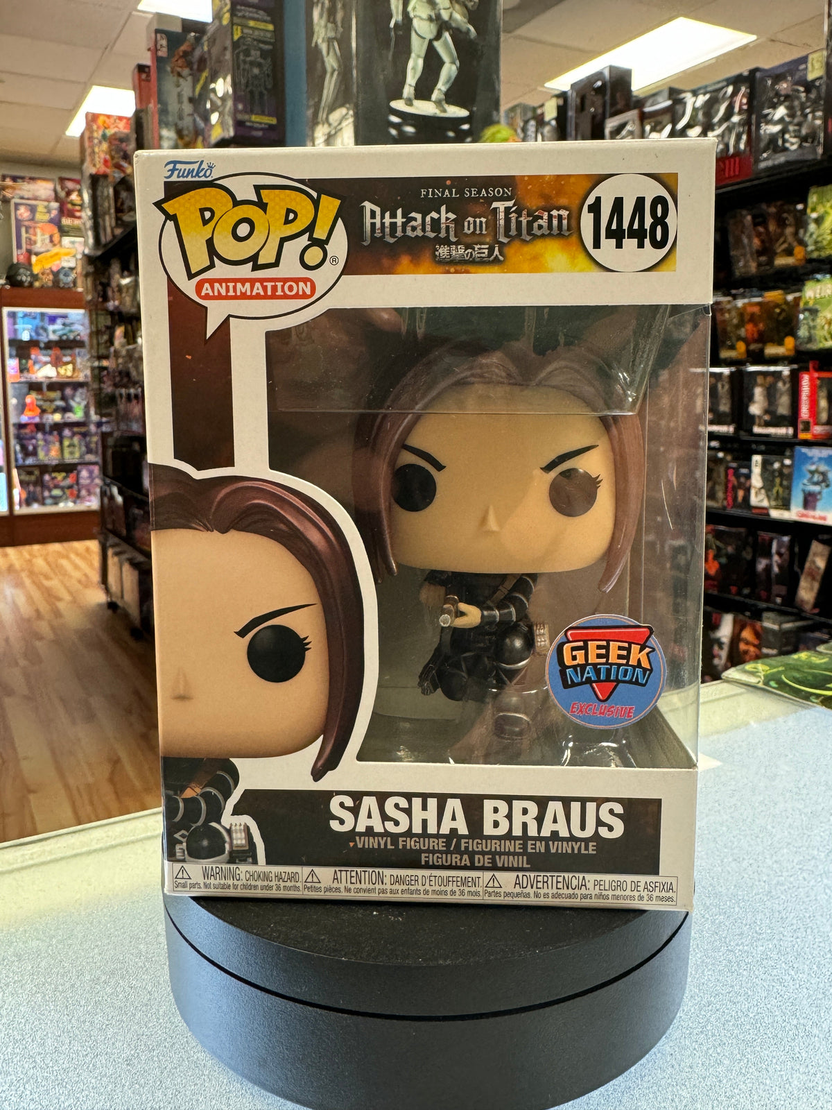 Sasha Braus #1448 (Funko Pop!, Attack on Titan) **GEEK NATION DUBAI EXCLUSIVE** product image 3, provided for visual