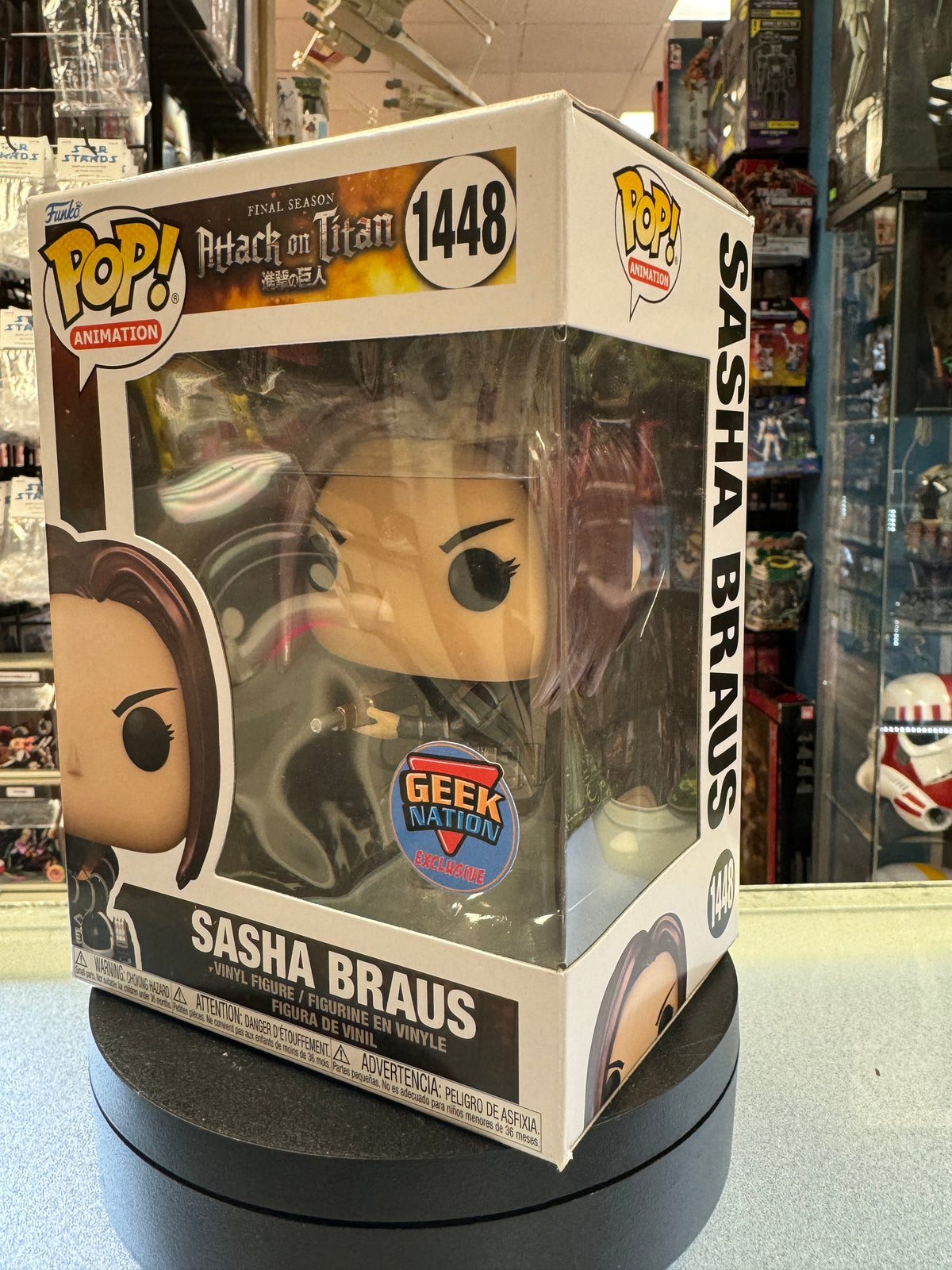 Sasha Braus #1448 (Funko Pop!, Attack on Titan) **GEEK NATION DUBAI EXCLUSIVE** product image 1, provided for visual