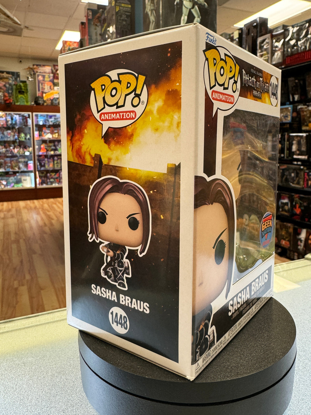 Sasha Braus #1448 (Funko Pop!, Attack on Titan) **GEEK NATION DUBAI EXCLUSIVE** product image 2, provided for visual
