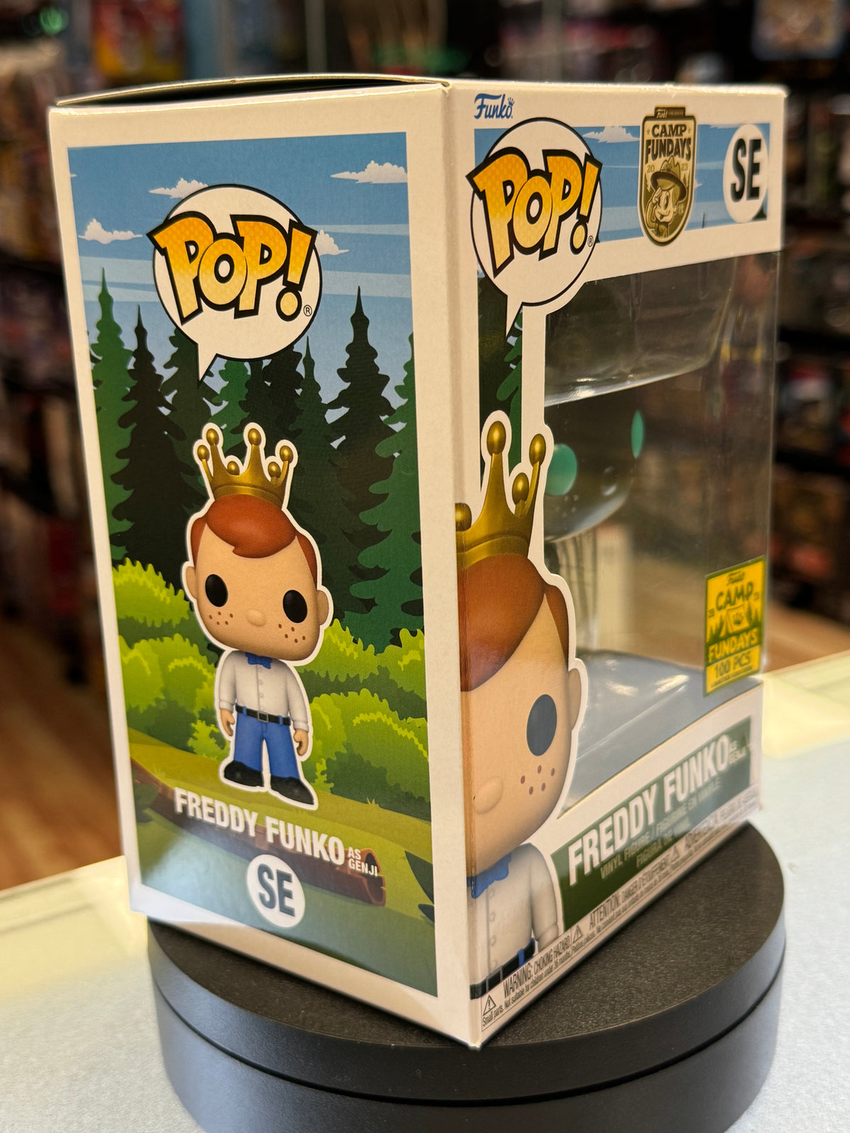 Freddy Funko as Overwatch Genji (Funko Pop!, Camp Fundays) **100 Piece Count** product image 4, provided for visual