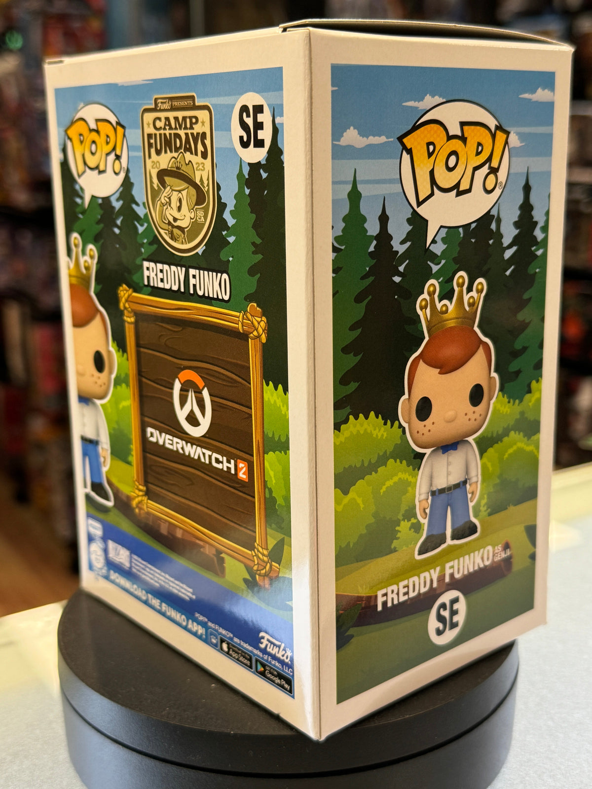 Freddy Funko as Overwatch Genji (Funko Pop!, Camp Fundays) **100 Piece Count** product image 5, provided for visual