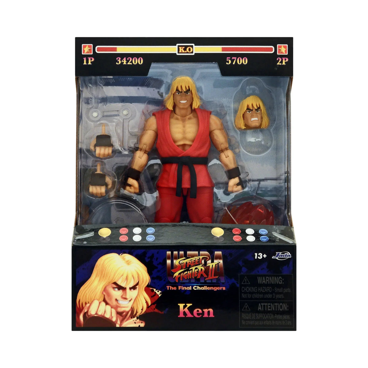 Ken Masters (Ultra Street Fighter II, Jada Toys) product image 1, provided for visual reference and product detail review