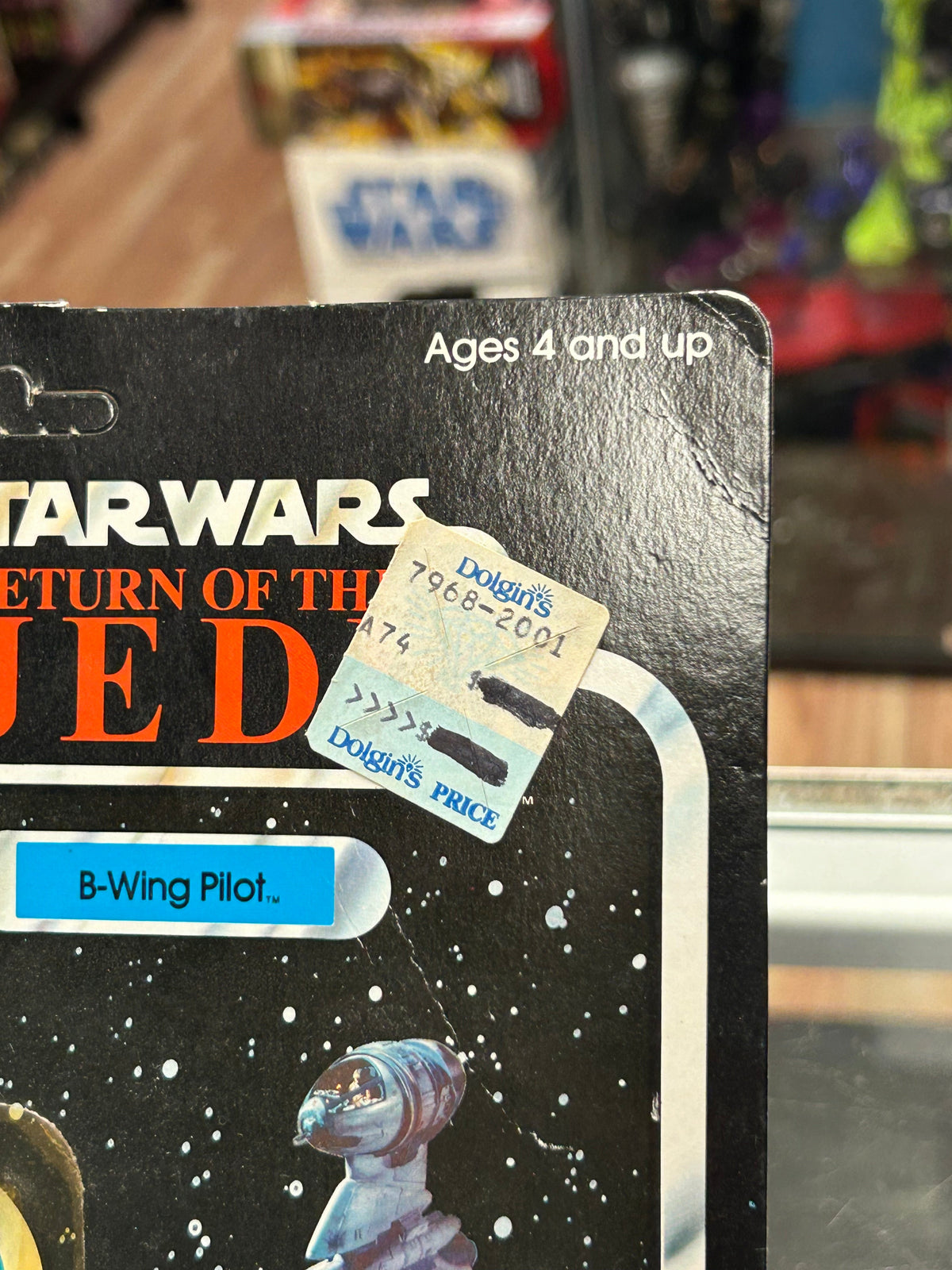 B-Wing Pilot ROTJ 77A 8144 (Vintage Star Wars, Kenner) Sealed product image 3, provided for visual reference and product