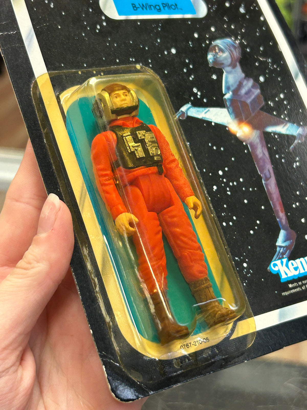 B-Wing Pilot ROTJ 77A 8144 (Vintage Star Wars, Kenner) Sealed product image 9, provided for visual reference and product