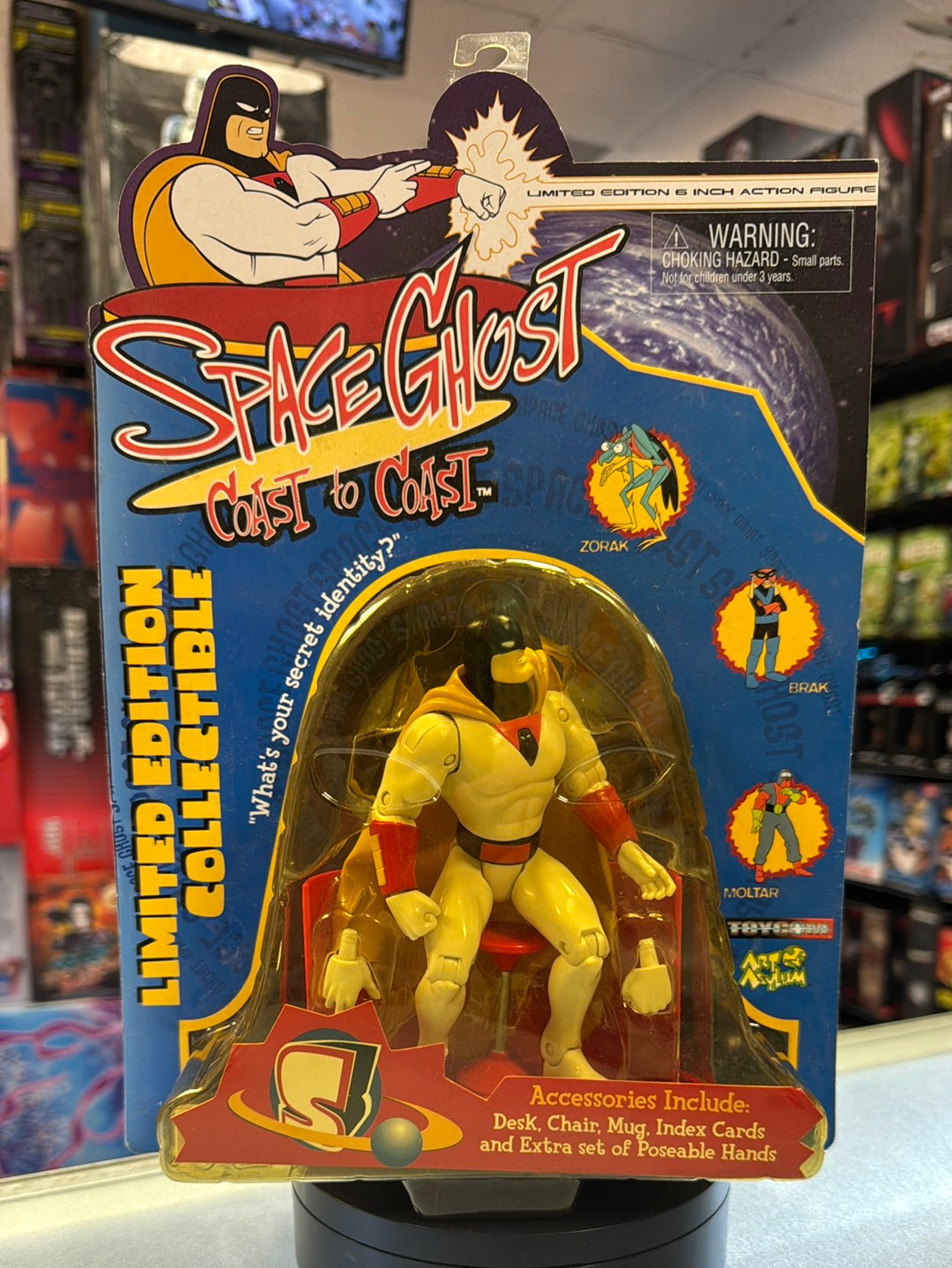 Space Ghost with Desk Chair (Art Asylum, Cartoon Network) Sealed product image 1, provided for visual reference and product
