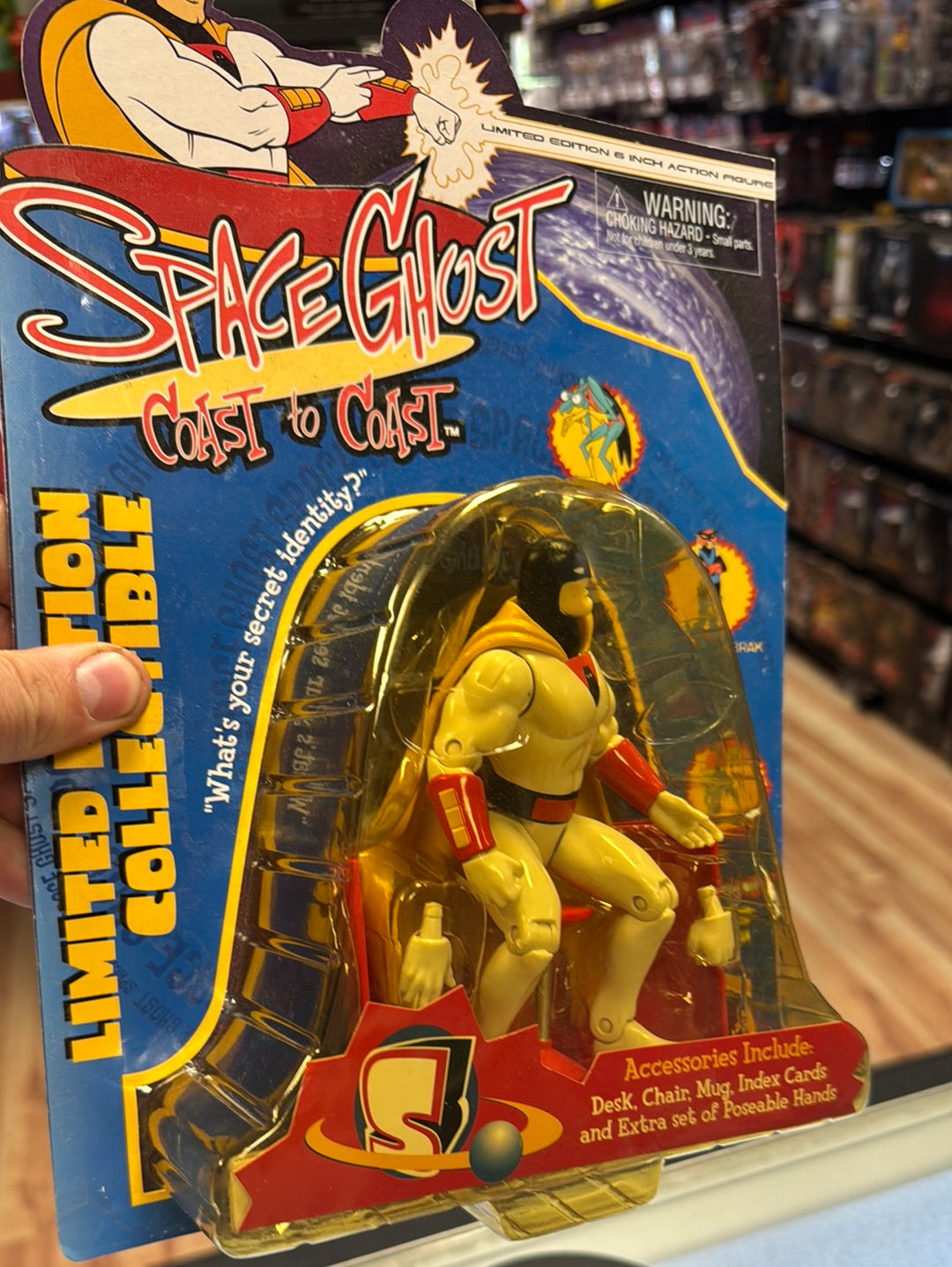 Space Ghost with Desk Chair (Art Asylum, Cartoon Network) Sealed product image 16, provided for visual reference and product