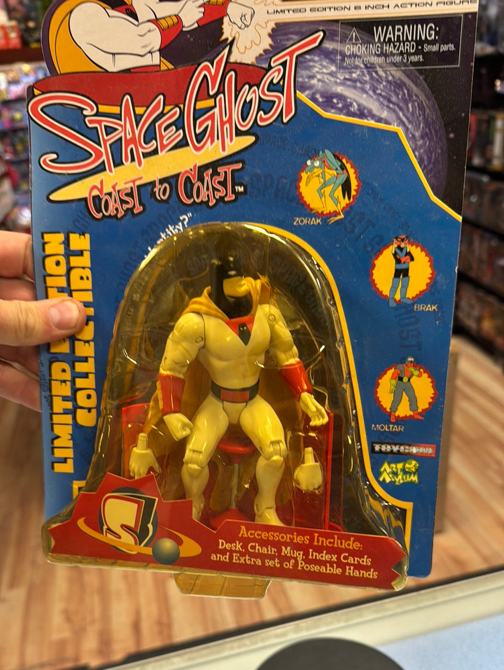 Space Ghost with Desk Chair (Art Asylum, Cartoon Network) Sealed product image 17, provided for visual reference and product