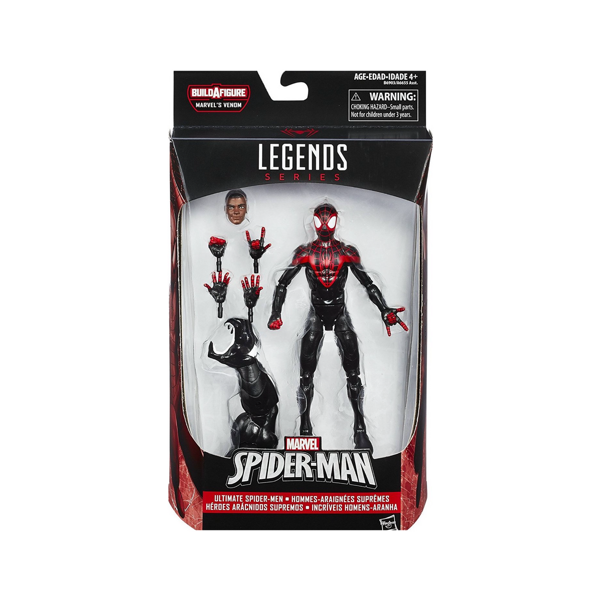 Miles Morales BAF Space Venom (Marvel Legends, Hasbro) product image 1, provided for visual reference and product detail