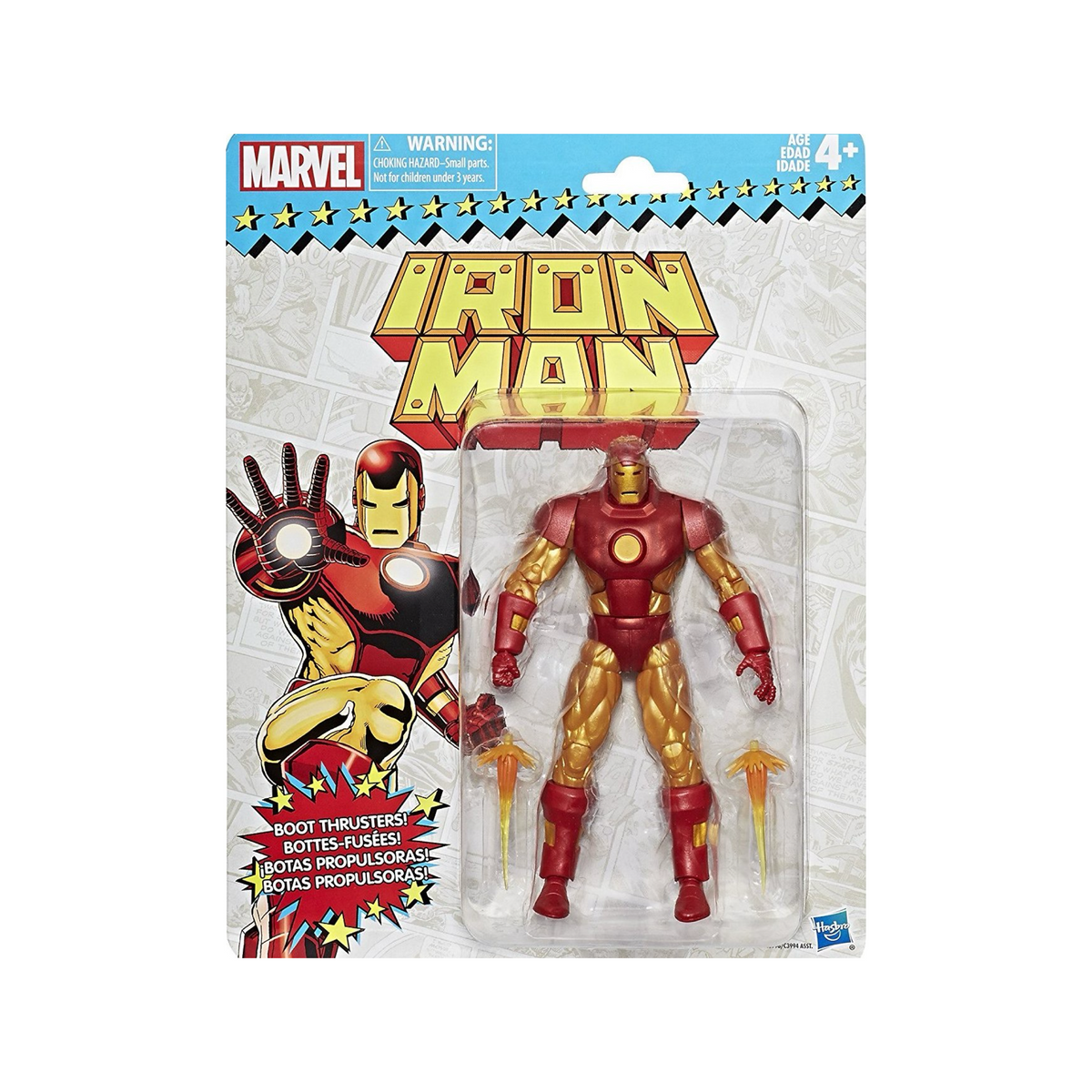Iron Man Retro Series (Marvel Legends, Hasbro) product image 1, provided for visual reference and product detail review