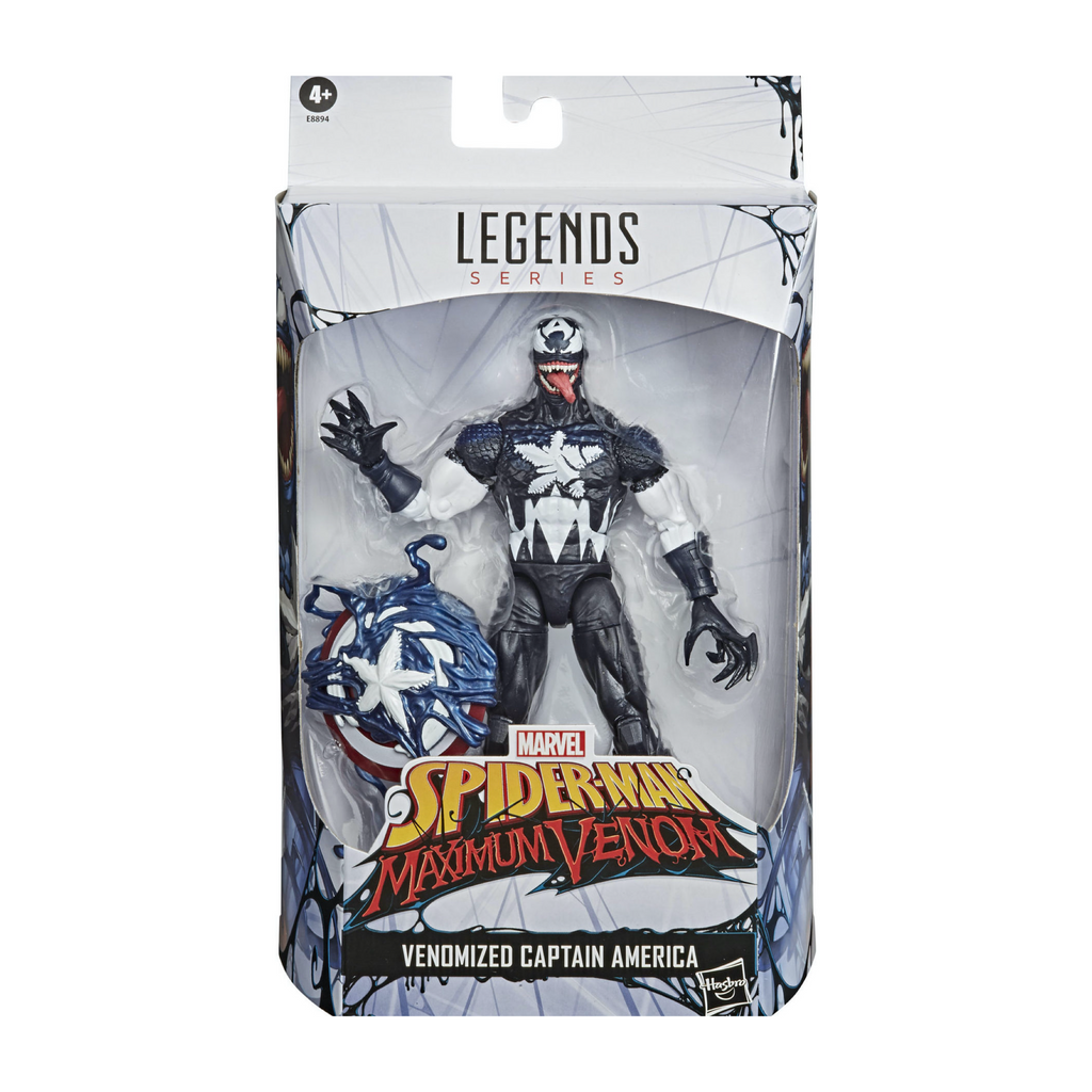 Venomized Captain America (Marvel Legends, Hasbro) **SEALED** product image 1, provided for visual reference and product