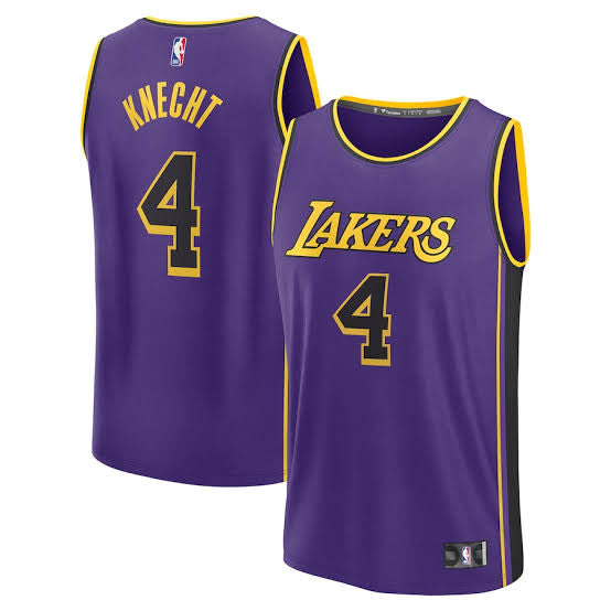 Dalton Knecht Los Angeles Lakers Official NBA Jersey Purple product image 1