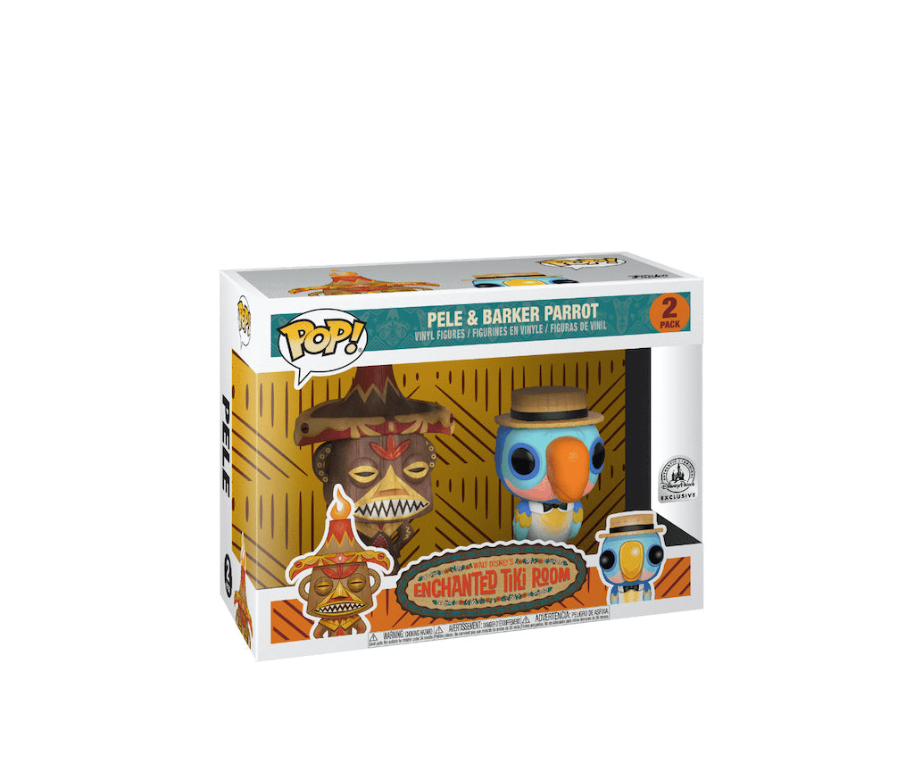 Pele & Barker Parrot 2-Pack (Disney, Funko Pop) product image 1, provided for visual reference and product detail review