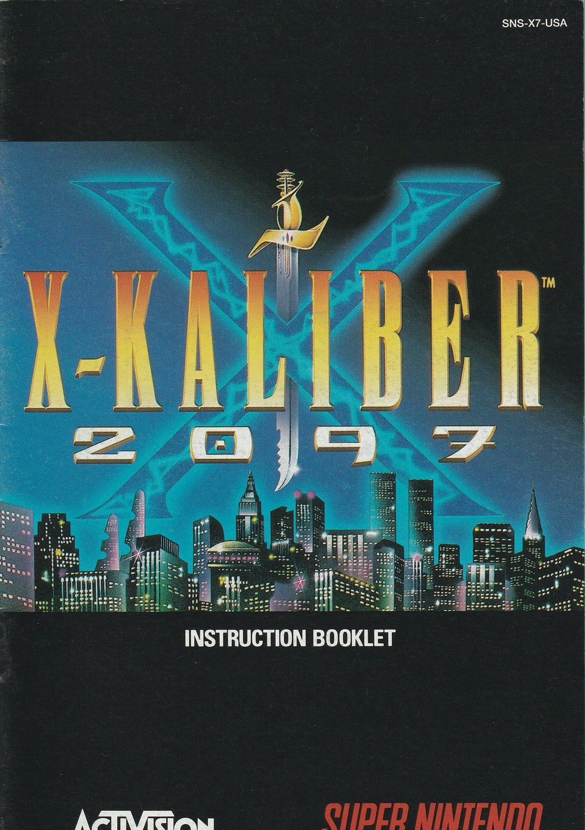 X-Kaliber 2097 (Nintendo, SNES) Manual Only product image 1, provided for visual reference and product detail review