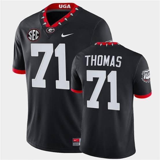 Andrew Thomas Georgia Bulldogs Jersey Nike Black product image 1