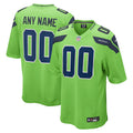 Any name & Number Seattle Seahawks Neon Green NFL Nike product image 1