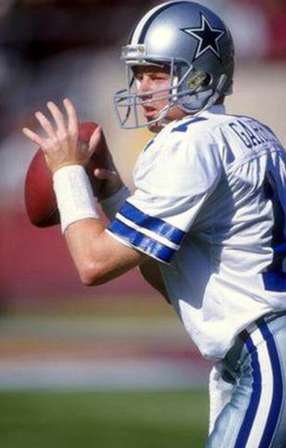 Jason Garrett Dallas Cowboys 1994 Official NFL Jersey white product image 5