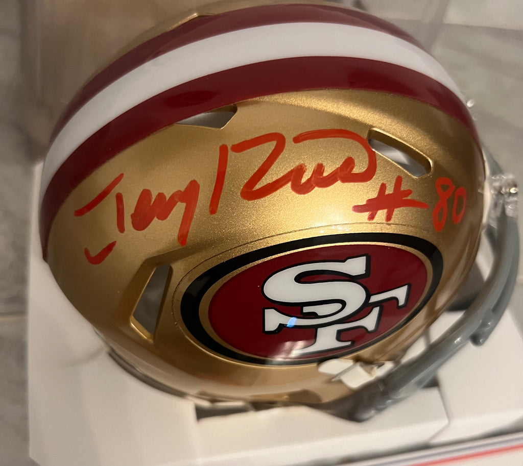 Jerry Rice San Francisco 49ers Autographed Mini Helmet with product image 2