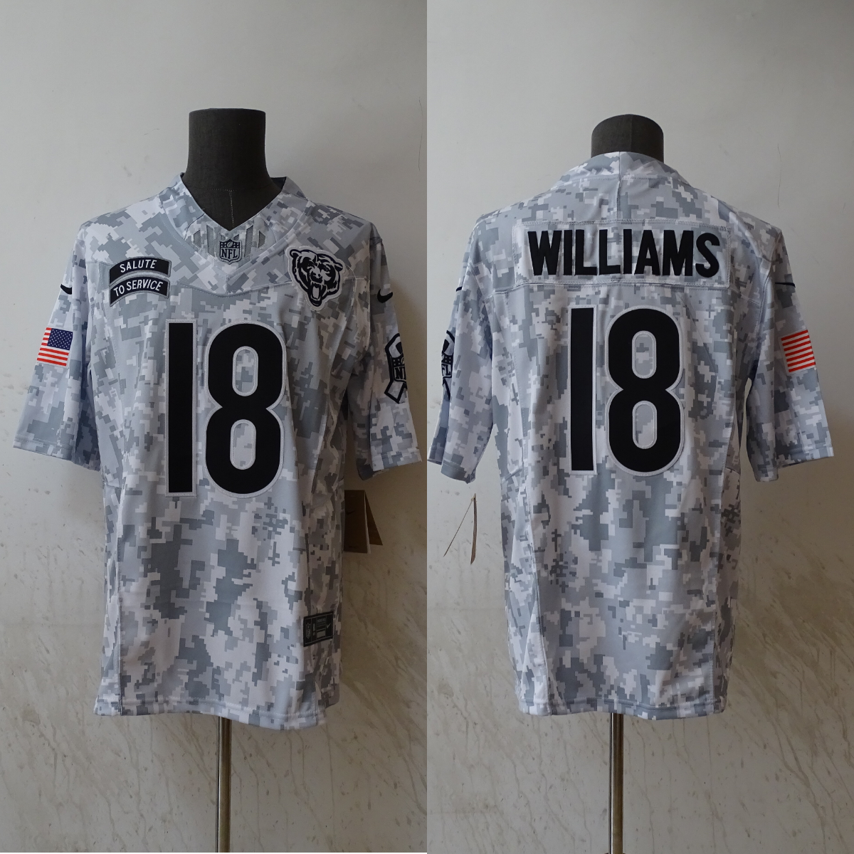 Caleb Williams Chicago Bears 2024 military salute to product image 1