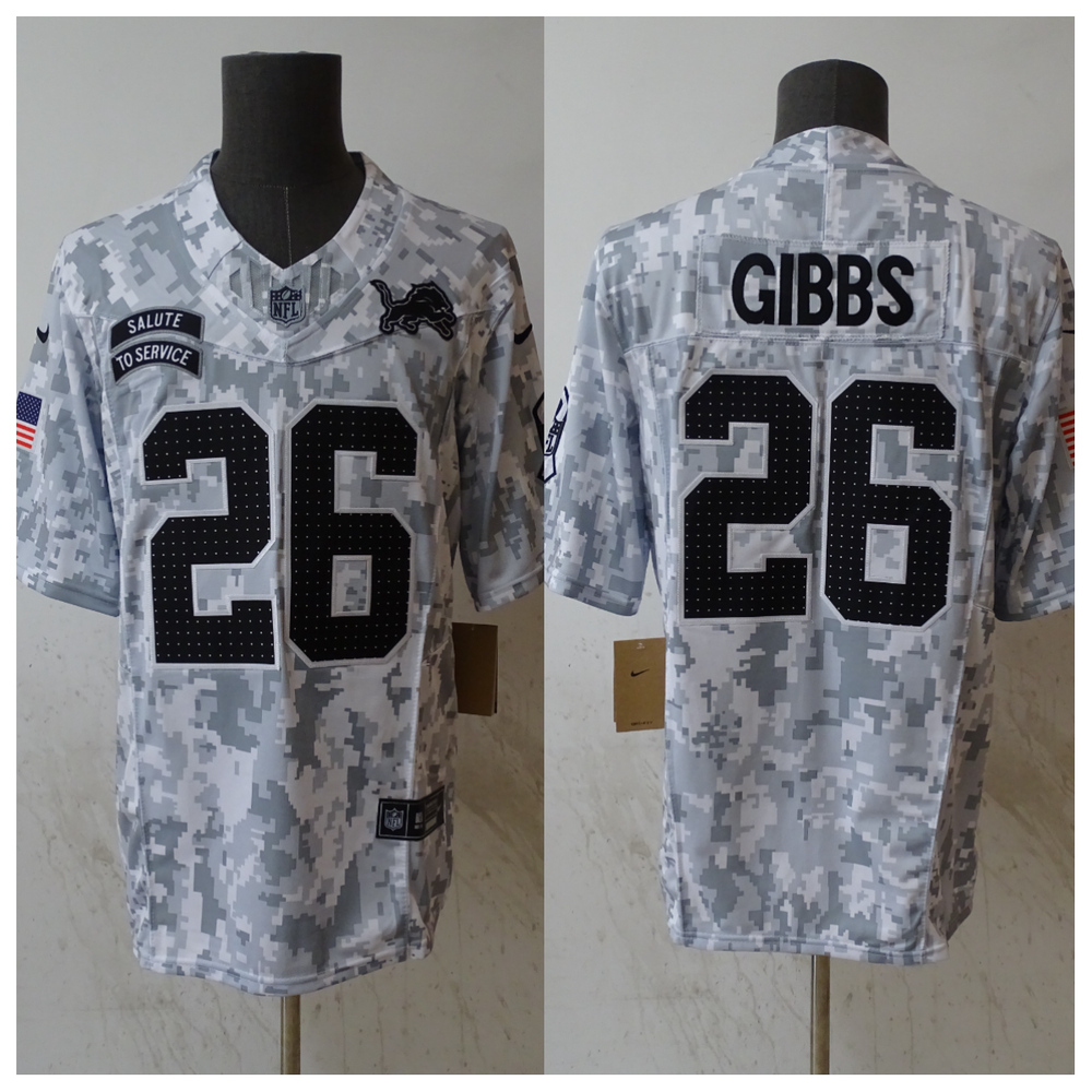 Jahmyr Gibbs Detroit Lions 2024 Nike NFL Salute to Service