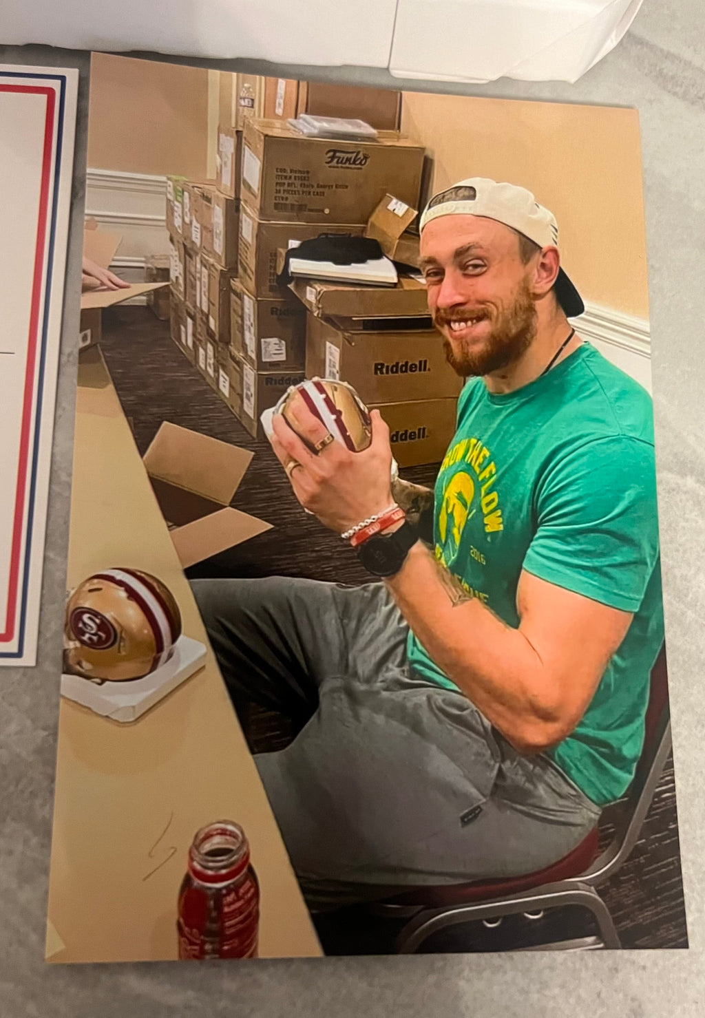 George Kittle San Francisco 49ers Autographed Mini Helmet product image 3