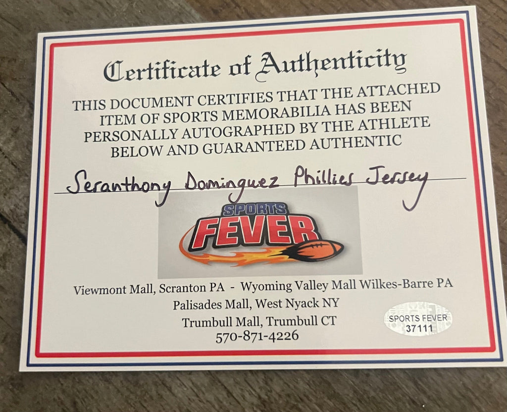 Seranthony Dominguez Philadelphia Phillies autographed product image 3