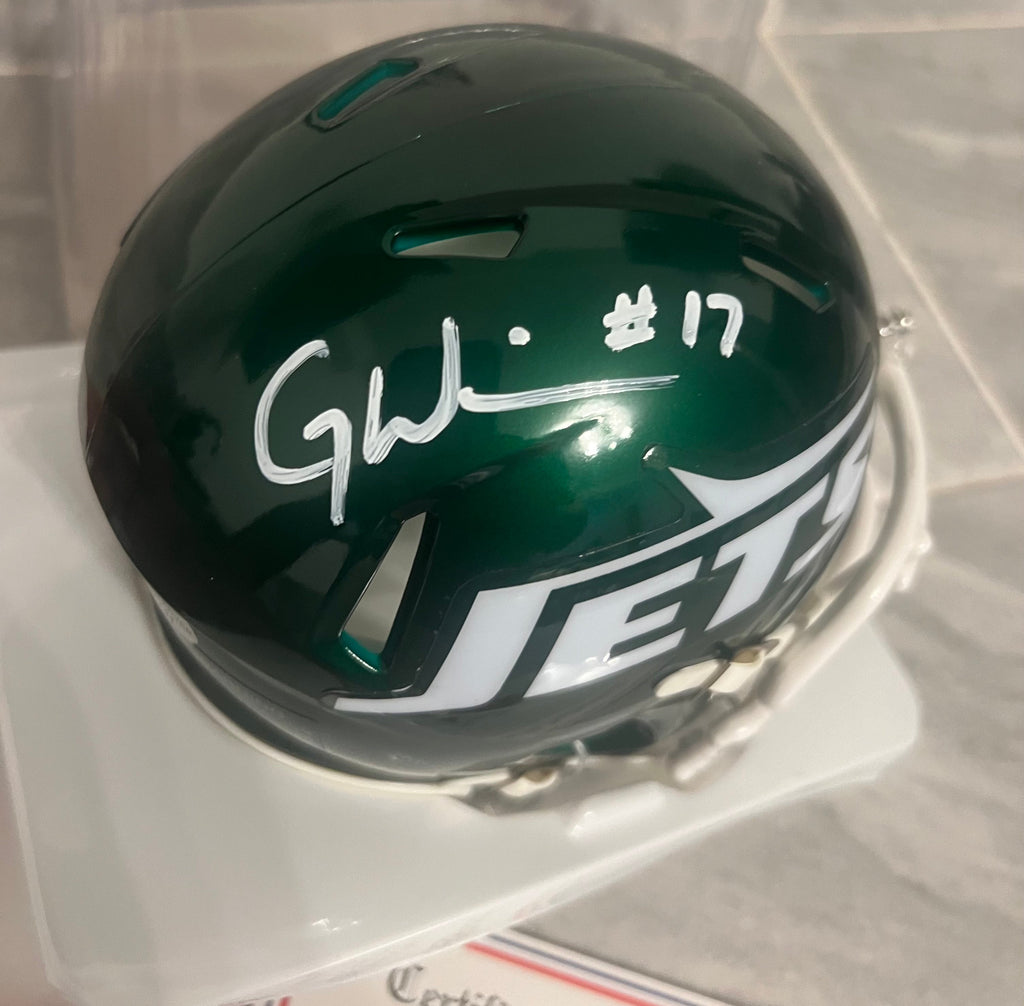 Garrett Wilson Autographed New York Jets Mini Helmet with product image 2