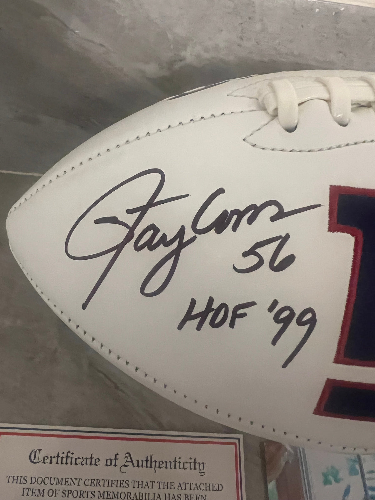 Lawrence Taylor New York Giants Autographed Football with product image 2