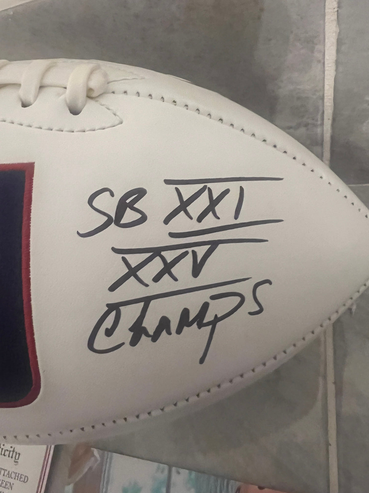 Lawrence Taylor New York Giants Autographed Football with product image 3