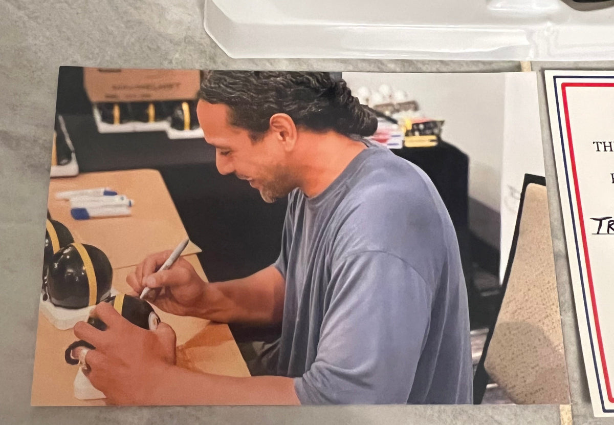 Troy Polamalu Pittsburgh Steelers Autographed Mini Helmet product image 2