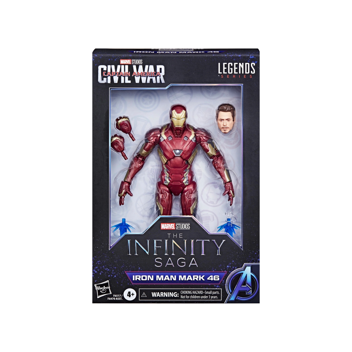 Iron Man Mark 46 (Marvel Legends, Hasbro) **SEALED** product image 1, provided for visual reference and product detail review