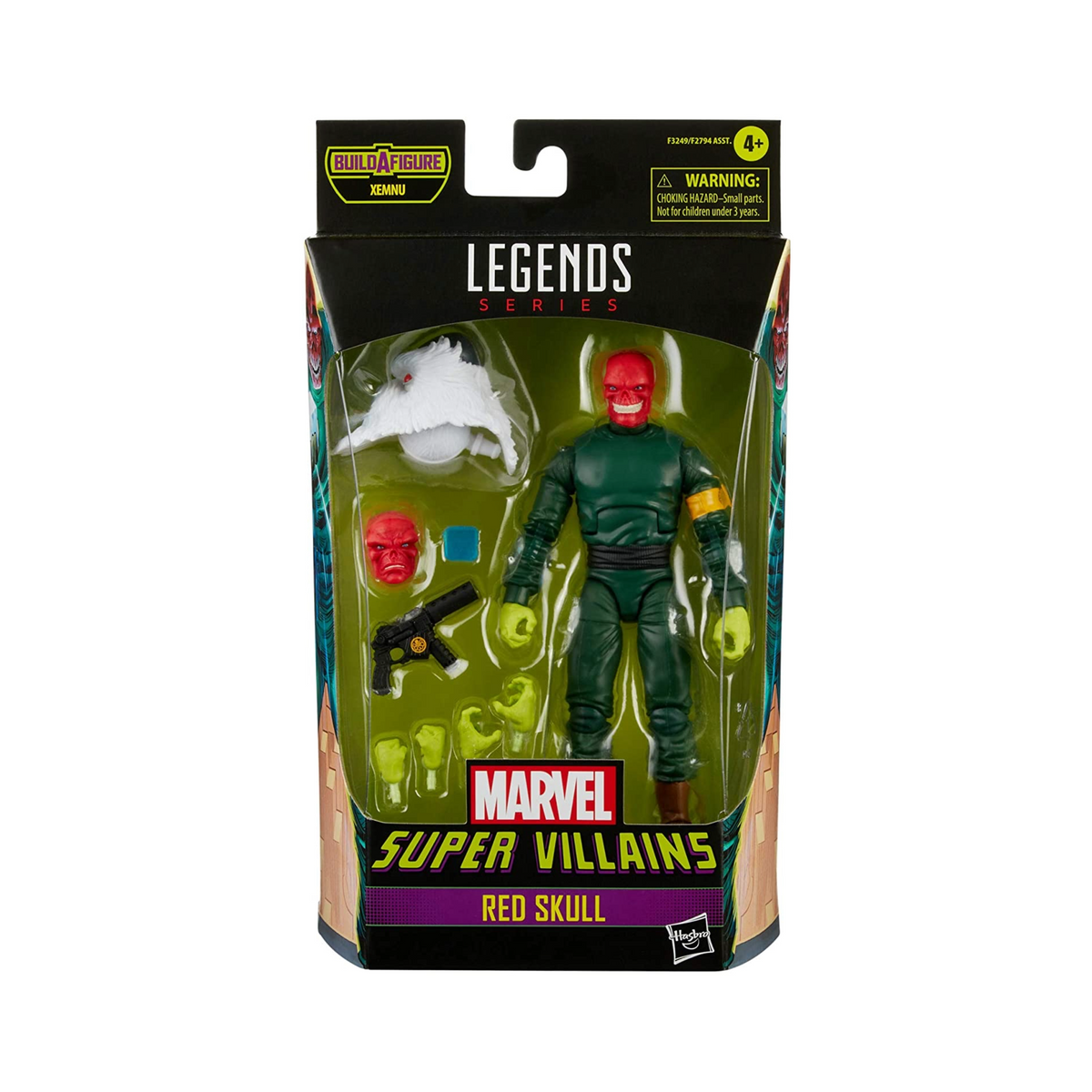 Super Villains Red Skull BAF Xemnu (Marvel Legends, Hasbro) product image 1, provided for visual reference and product