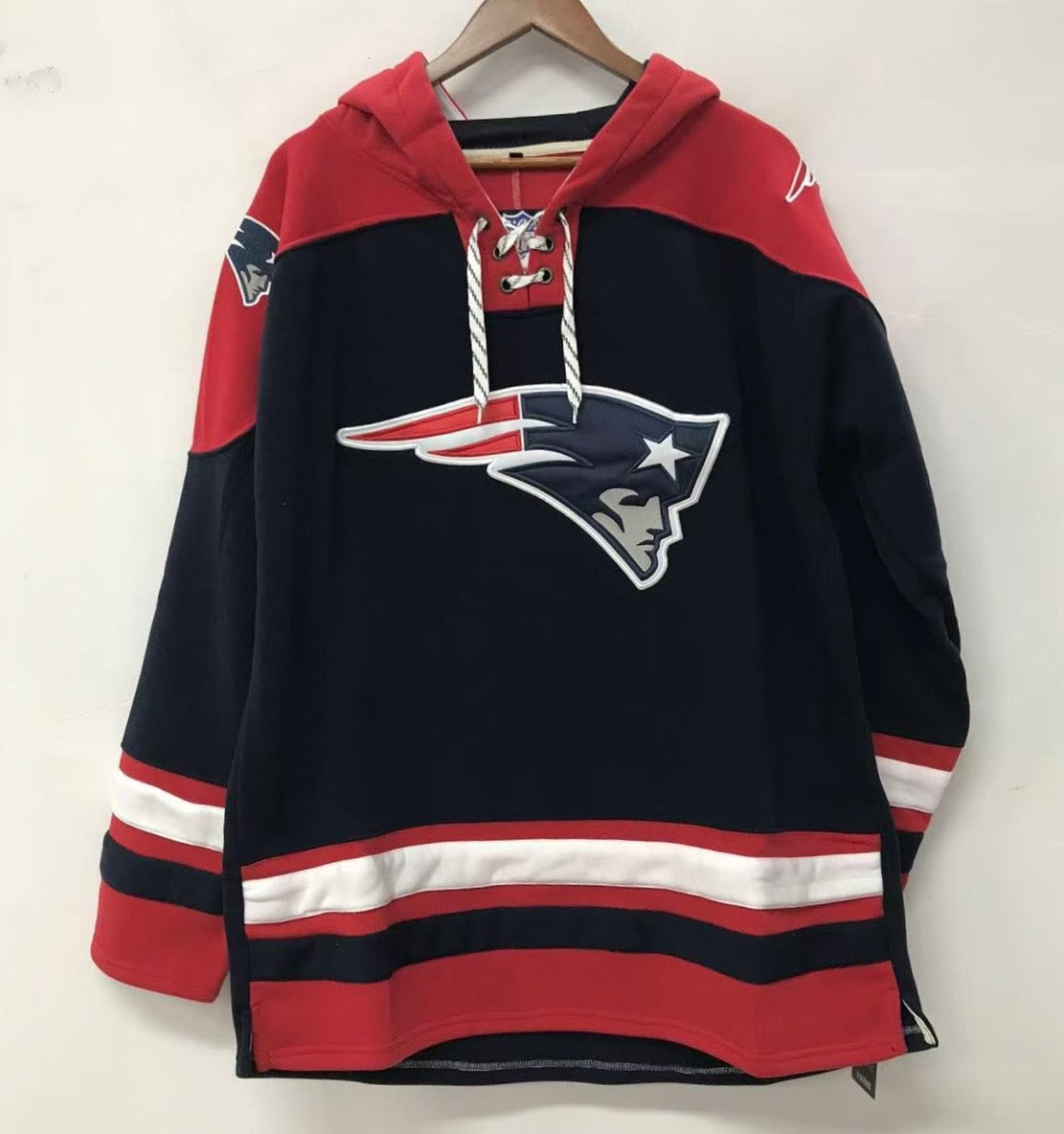 New England Patriots Official NFL Hockey style hoodie product image 1