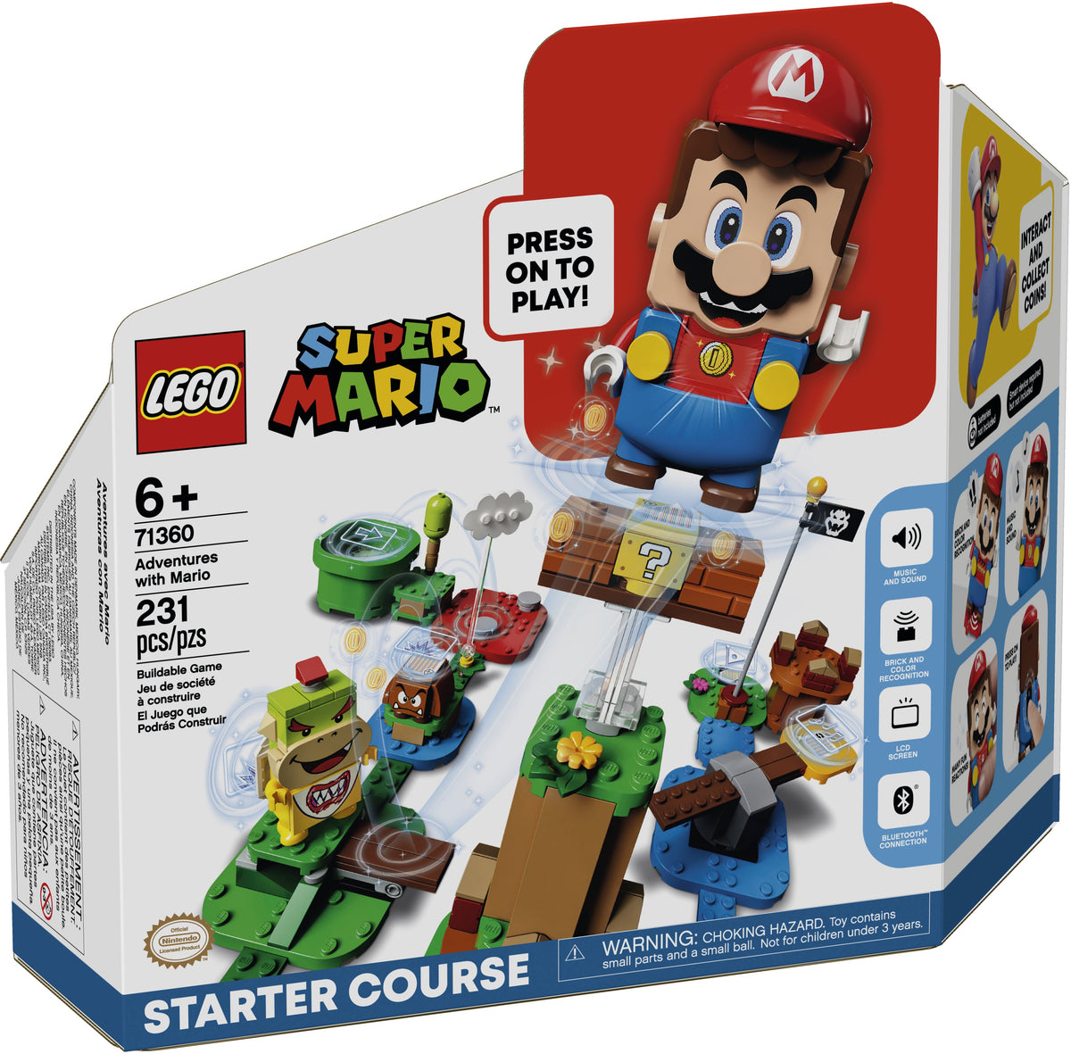 71360 Adventures with Mario Starter Course product image 1, provided for visual reference and product detail review
