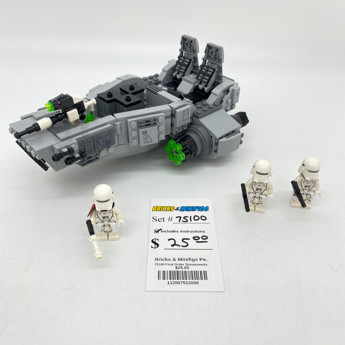 75100 First Order Snowspeeder (U) product image 1, provided for visual reference and product detail review