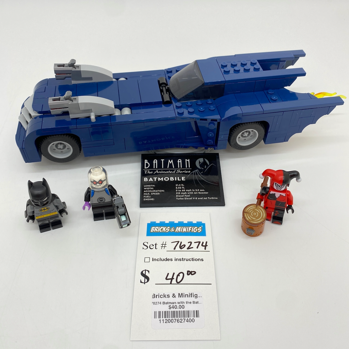 76274 Batman with the Batmobile vs Harley Quinn and Mr. Freeze (U) product image 1, provided for visual reference and