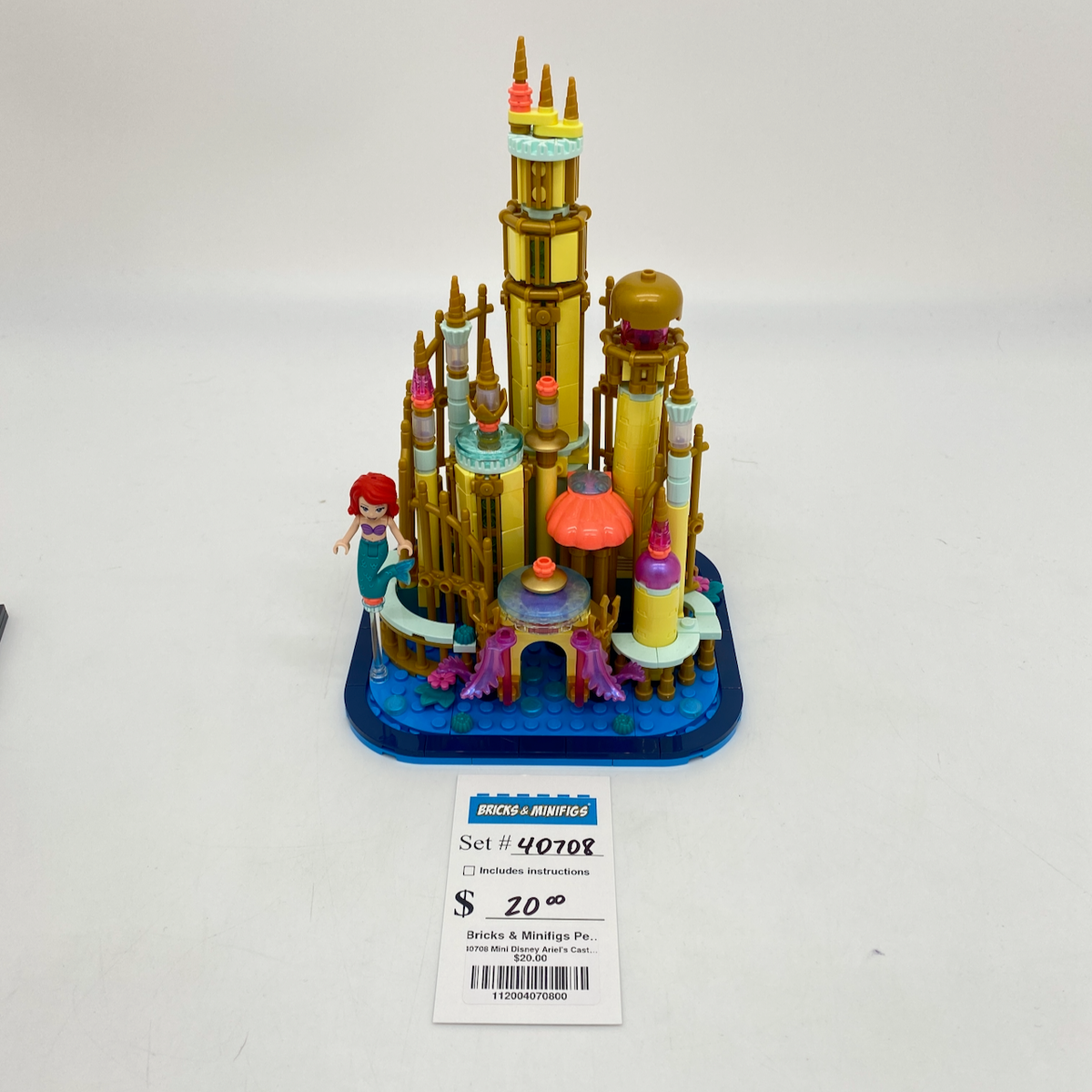 40708 Mini Disney Ariel's Castle (U) product image 1, provided for visual reference and product detail review