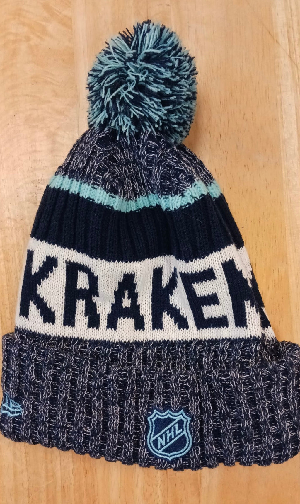 Seattle Kraken NHL New Era winter Hat with Pom product image 2