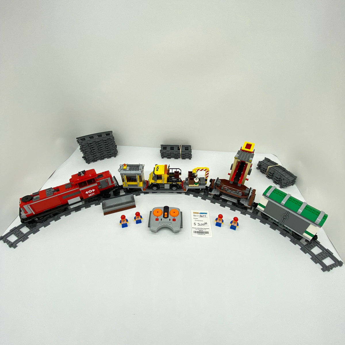 3677 Red Cargo Train (U) product image 1, provided for visual reference and product detail review