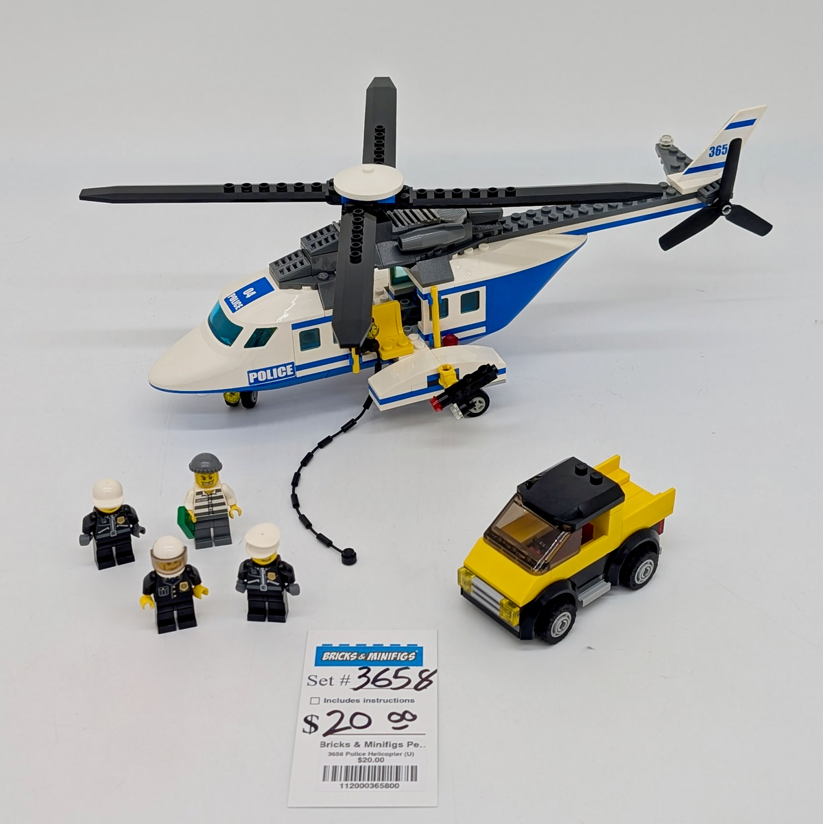 3658 Police Helicopter (U) product image 1, provided for visual reference and product detail review