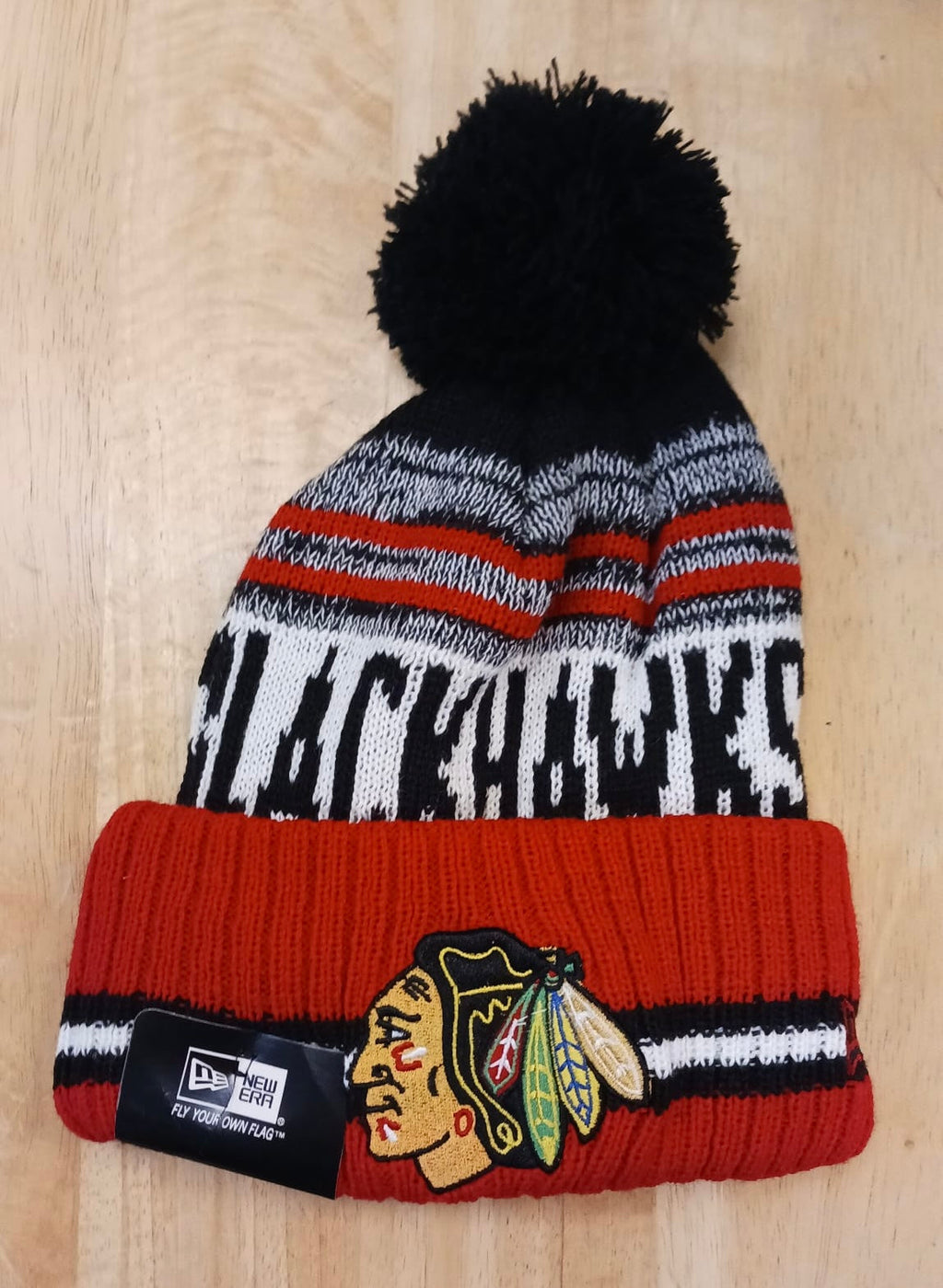 Chicago Blackhawks NHL New Era winter Hat with Pom product image 1