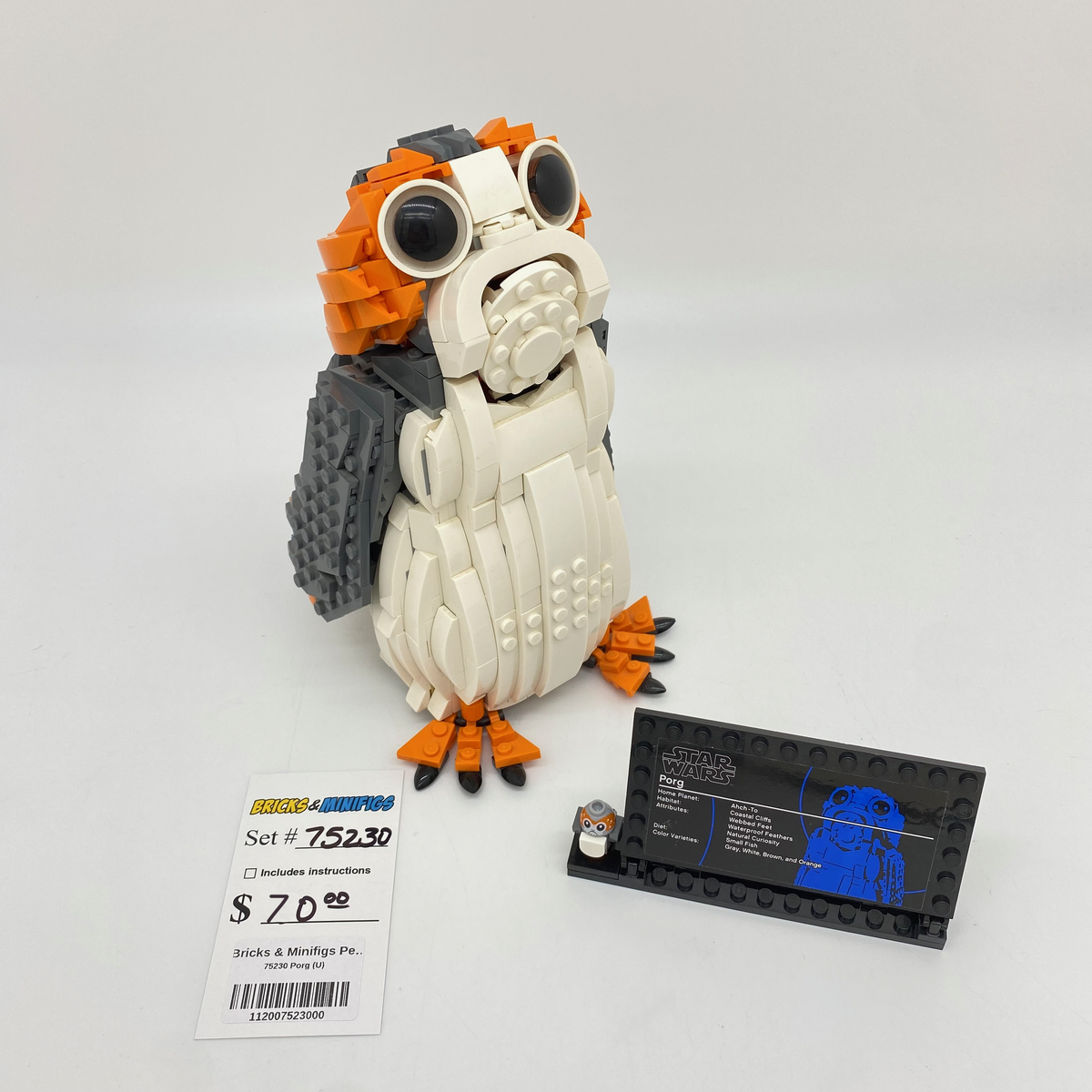75230 Porg (U) product image 1, provided for visual reference and product detail review
