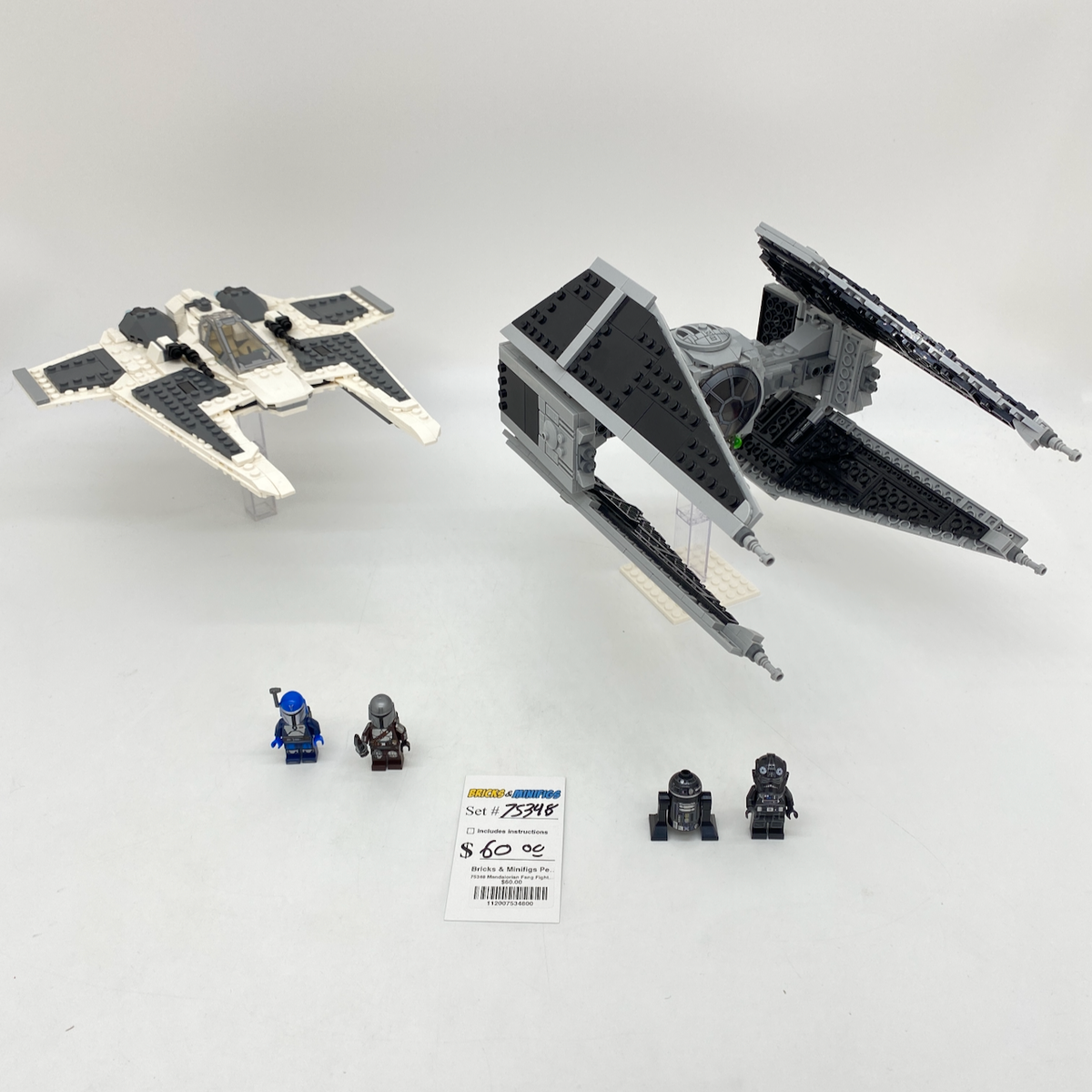 75348 Mandalorian Fang Fighter vs. TIE Interceptor (U) product image 1, provided for visual reference and product detail