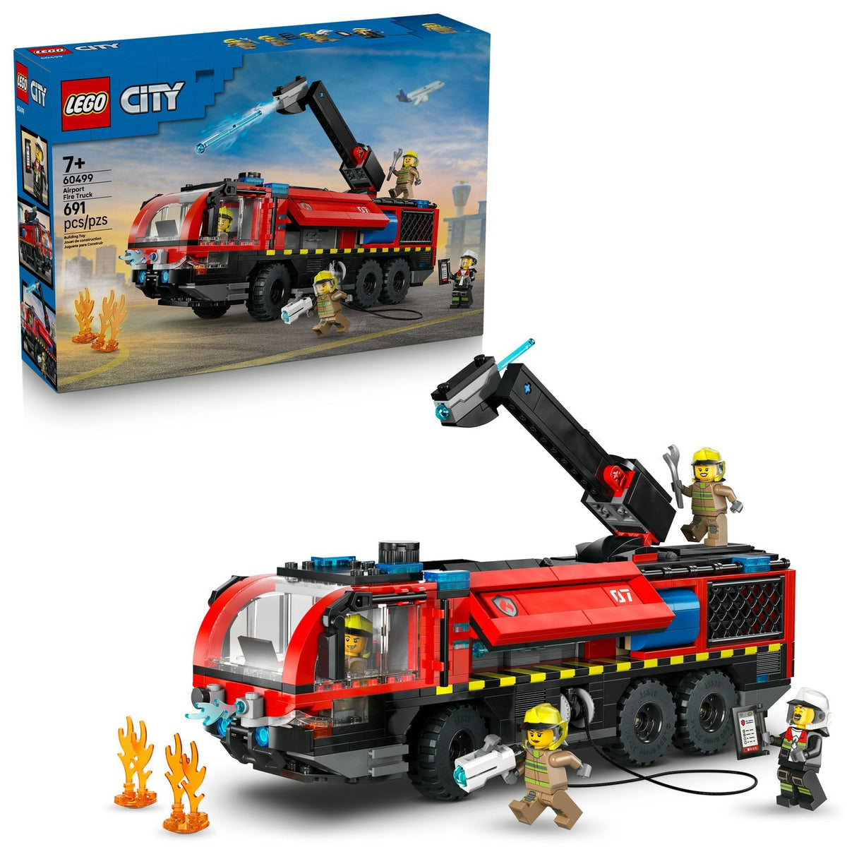 60499 Airport Fire Truck product image 2, provided for visual reference and product detail review