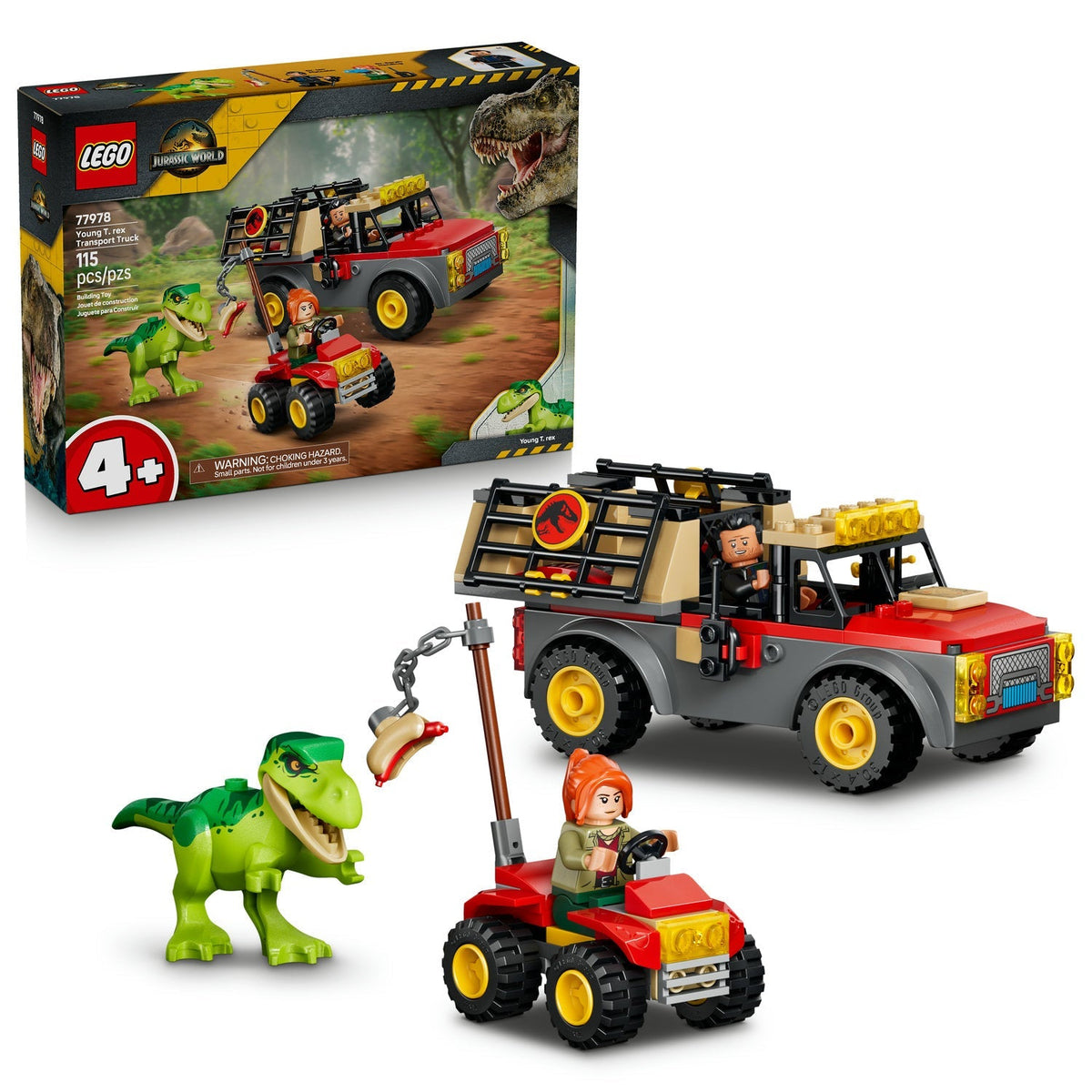 77978 Young T. rex Transport Truck product image 2, provided for visual reference and product detail review