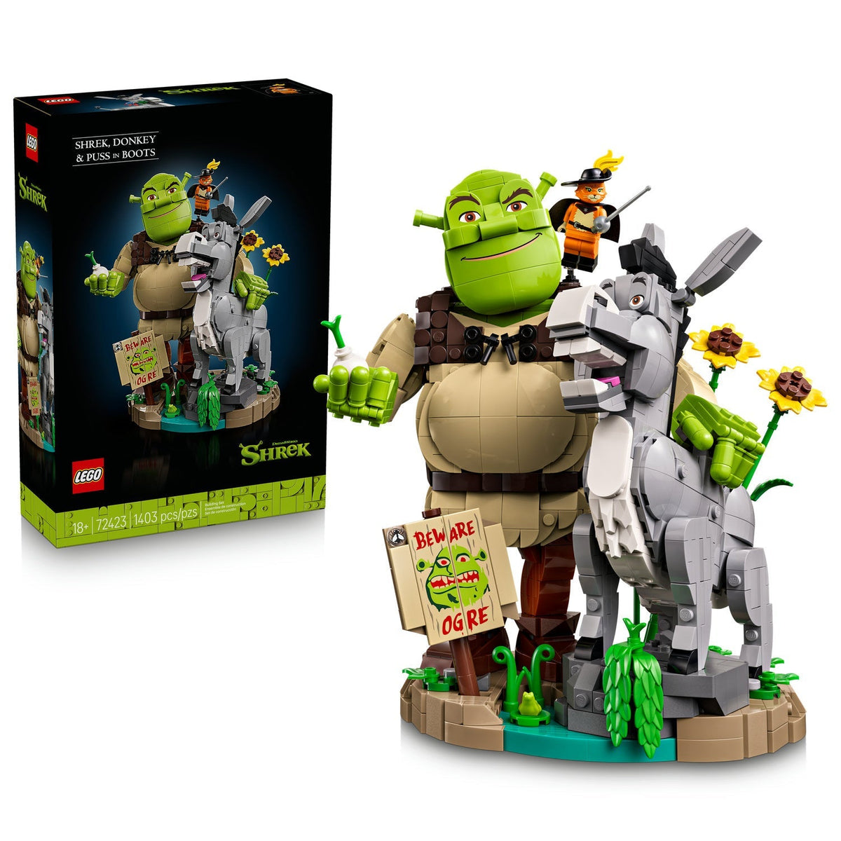 72423 Shrek, Donkey & Puss in Boots product image 2, provided for visual reference and product detail review