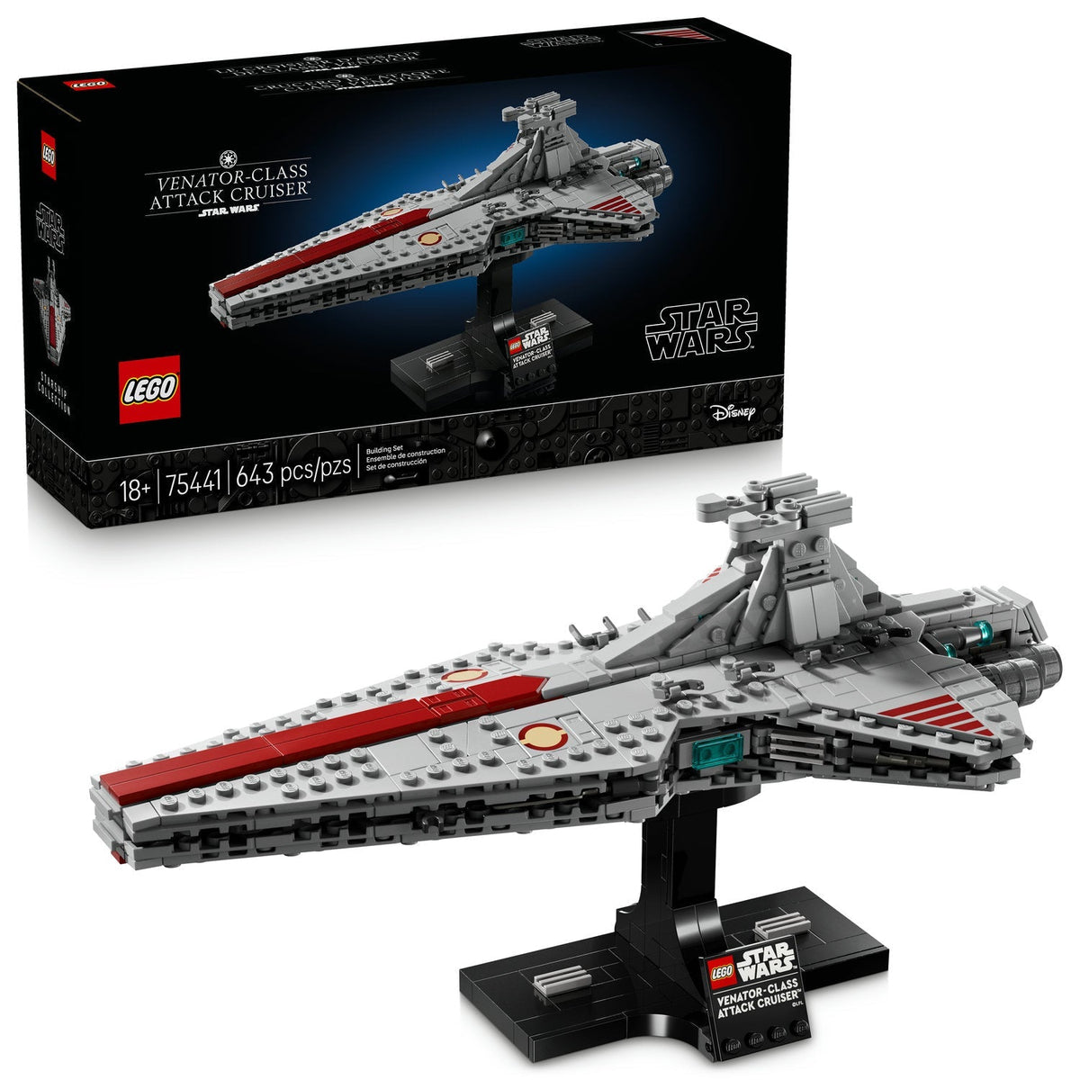 75441 Venator-Class Attack Cruiser product image 2, provided for visual reference and product detail review