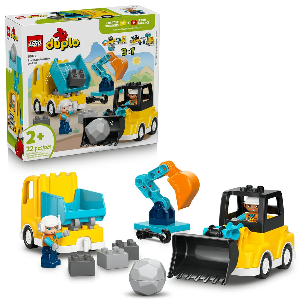 10475 3 in 1 Construction Vehicles product image 2, provided for visual reference and product detail review